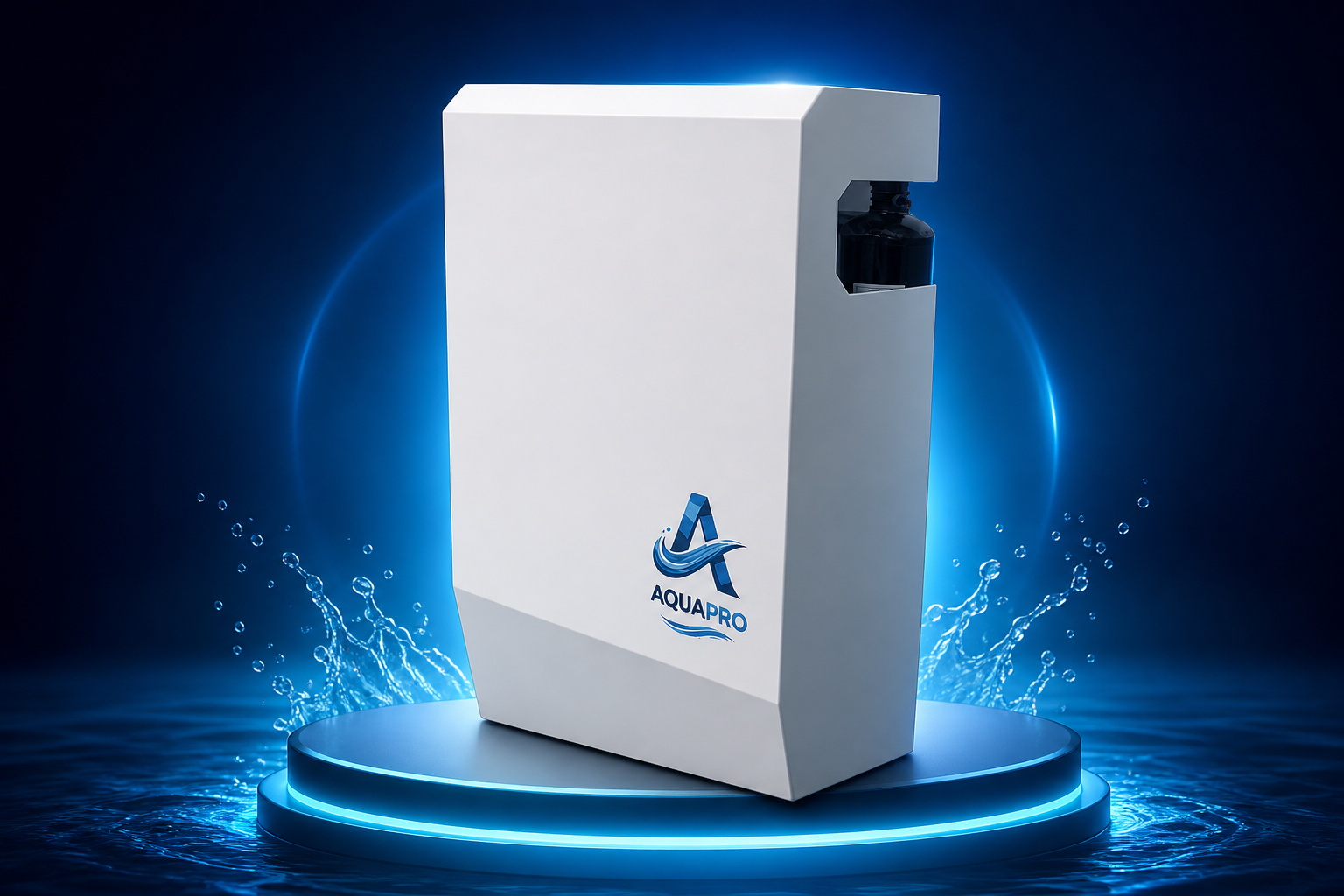 AquaPro Whole-Home Guardian filtration unit — professional studio product view