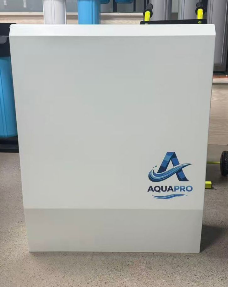 AquaPro branded water purification system — front view